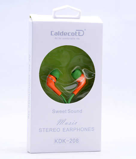 Caldecott KDK-208 Mp3 Stereo Headphones Orange