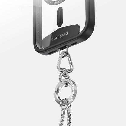 Casebang Ayarlanabilir Çapraz Vücut Telefon Askı Zinciri Gümüş