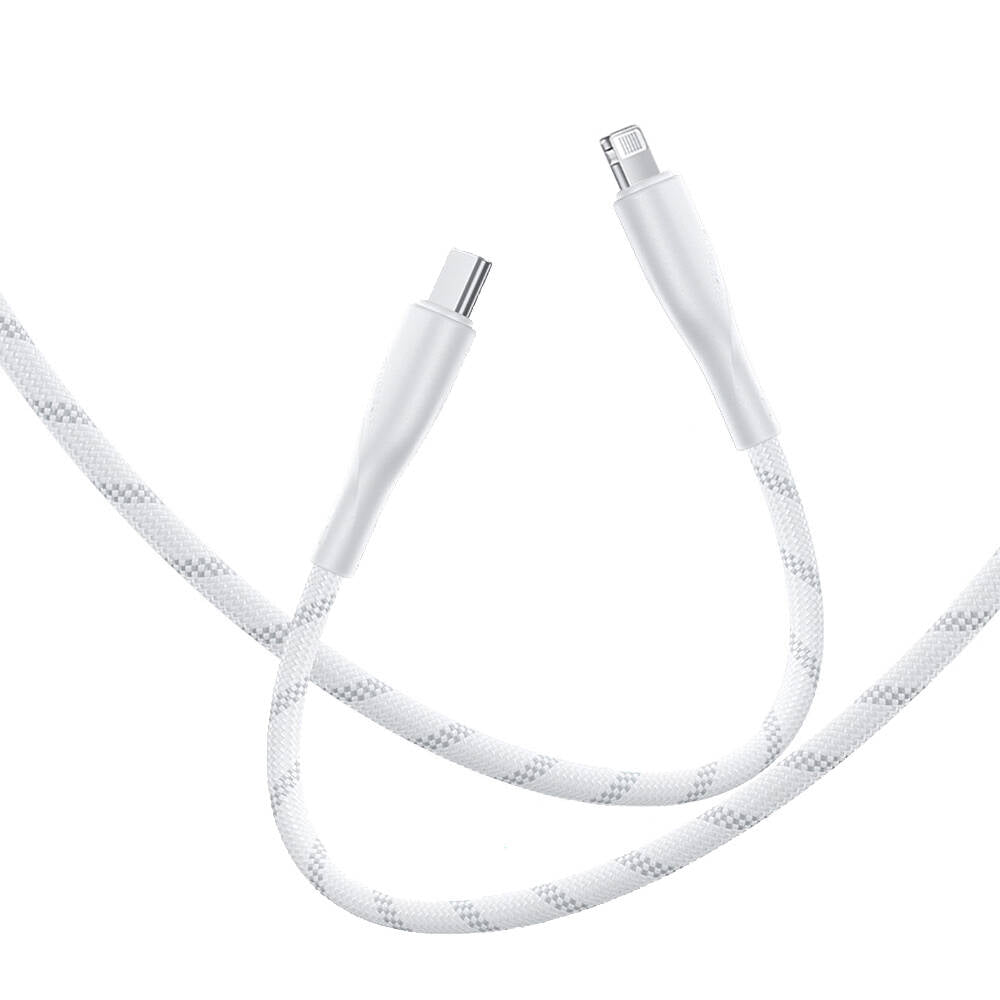 Casebang Type-C to Lightning Fast Charging Braided 27W PD Cable 2m White