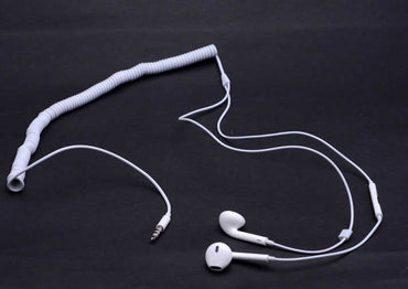 Double Spring 3.5mm Input Headphones White