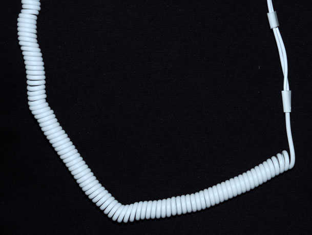 Double Spring 3.5mm Input Headphones White