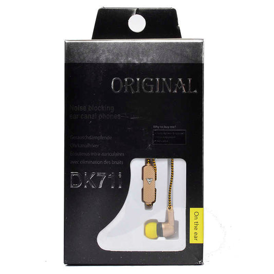 DK71i Mp3 Headphones with Remote Control Gold