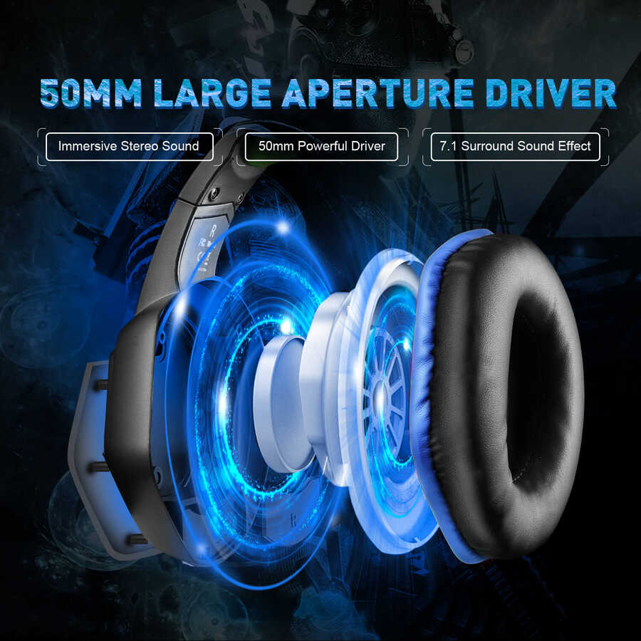 Eksa E1000 USB Headset Black-Red 