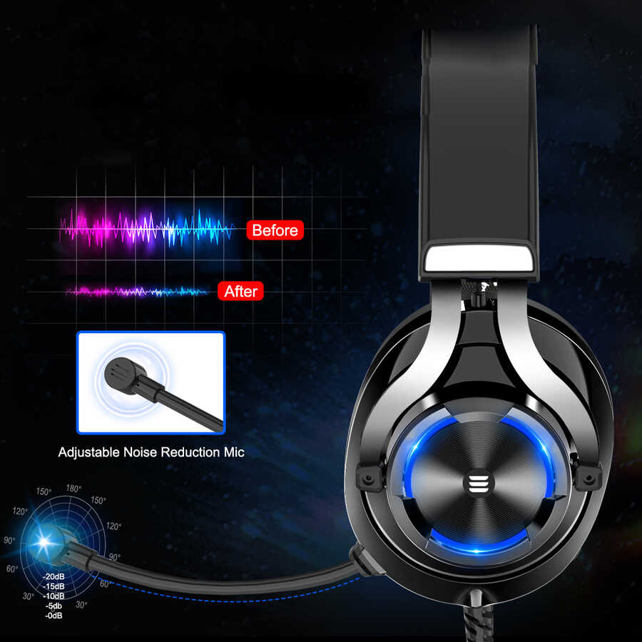 Eksa E3000 3.5mm Headphones Black 