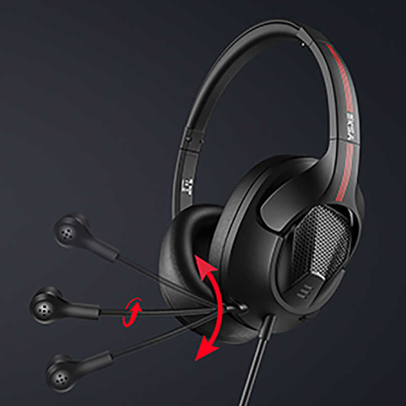 Eksa E3D 3.5mm Headphones Black
