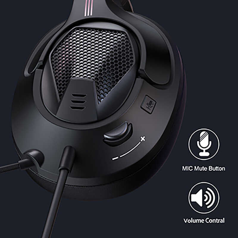 Eksa E3D 3.5mm Headphones Black