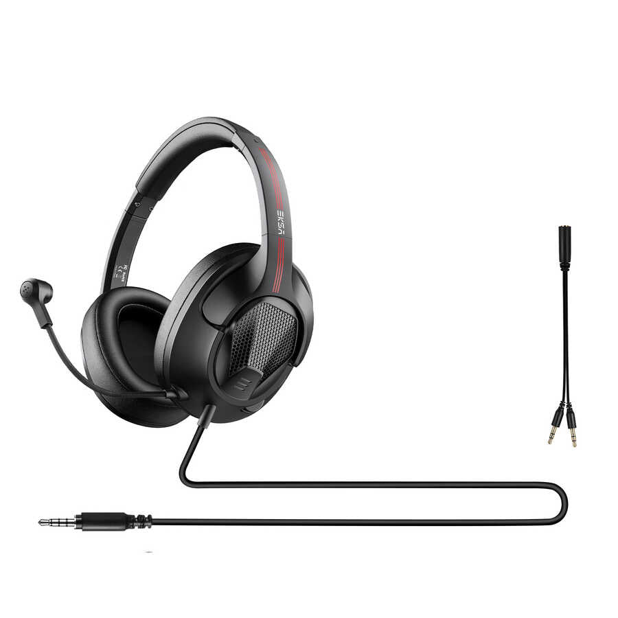 Eksa E3D 3.5mm Headphones Black