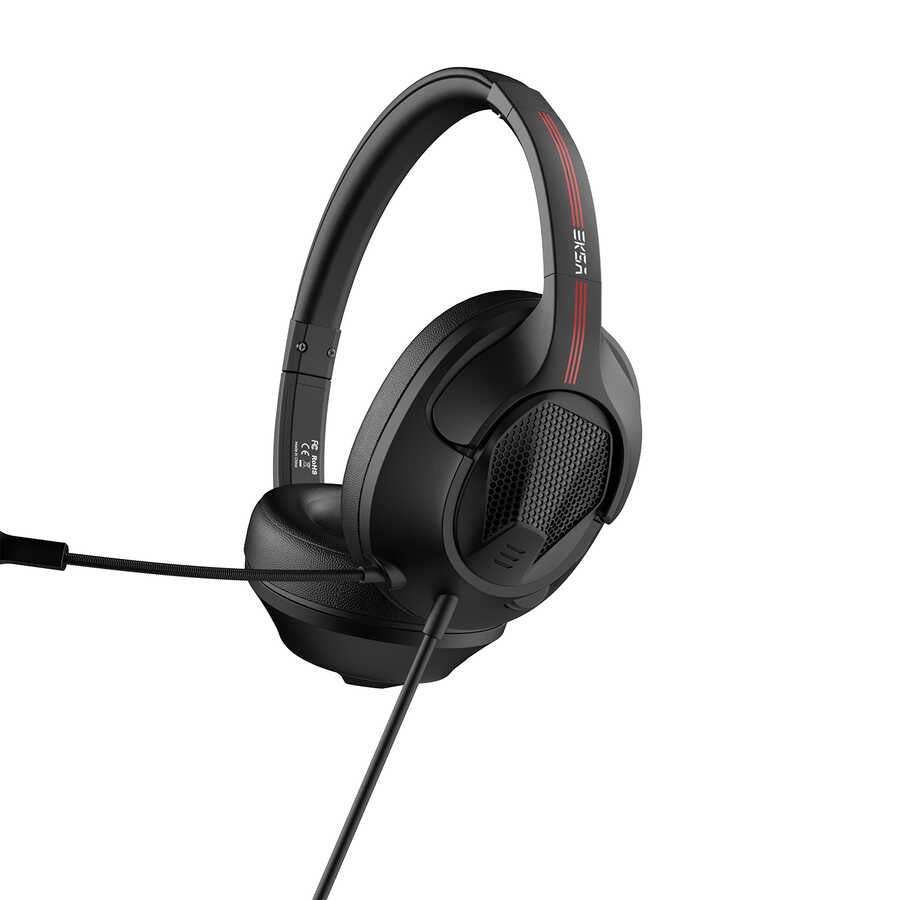 Eksa E3D 3.5mm Headphones Black