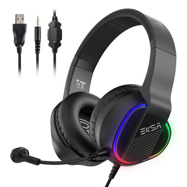 Eksa E400 3.5mm Headphones Black 