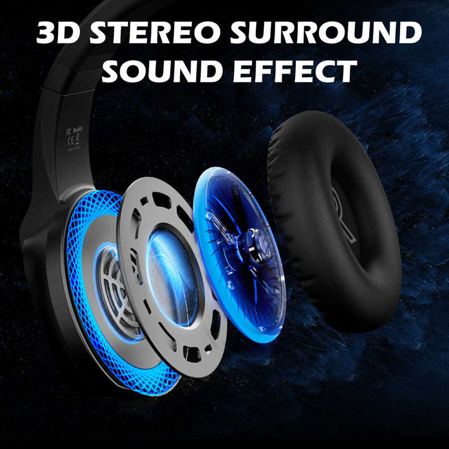Eksa E400 3.5mm Headphones Black 