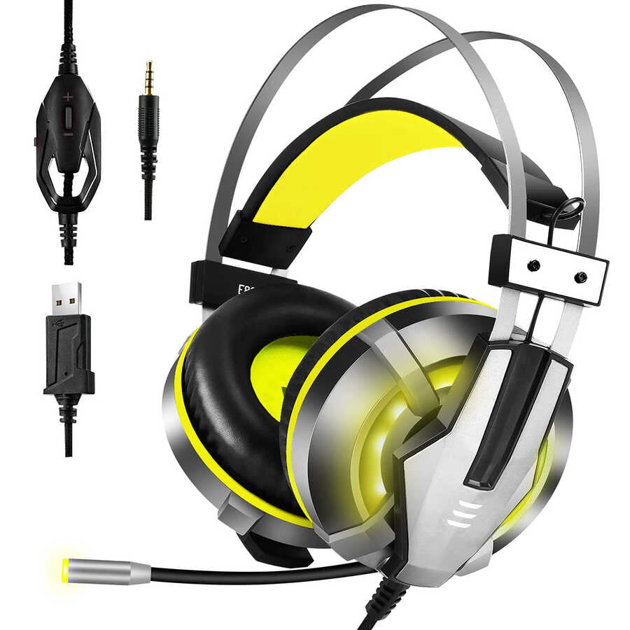 Eksa E800 3.5mm Headphones Yellow