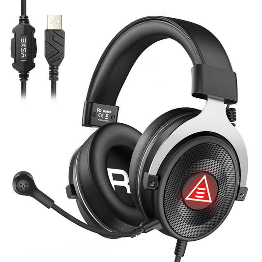 Eksa E900 Plus USB Headset Black