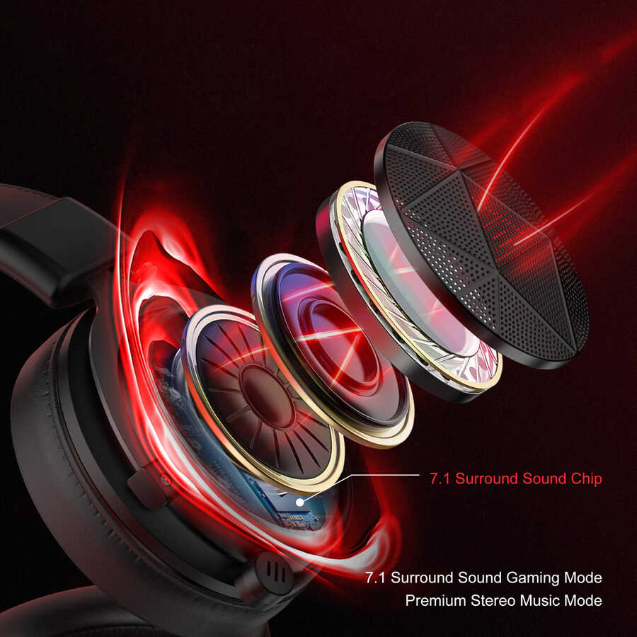 Eksa E910 Bluetooth Wireless Headphones Black 