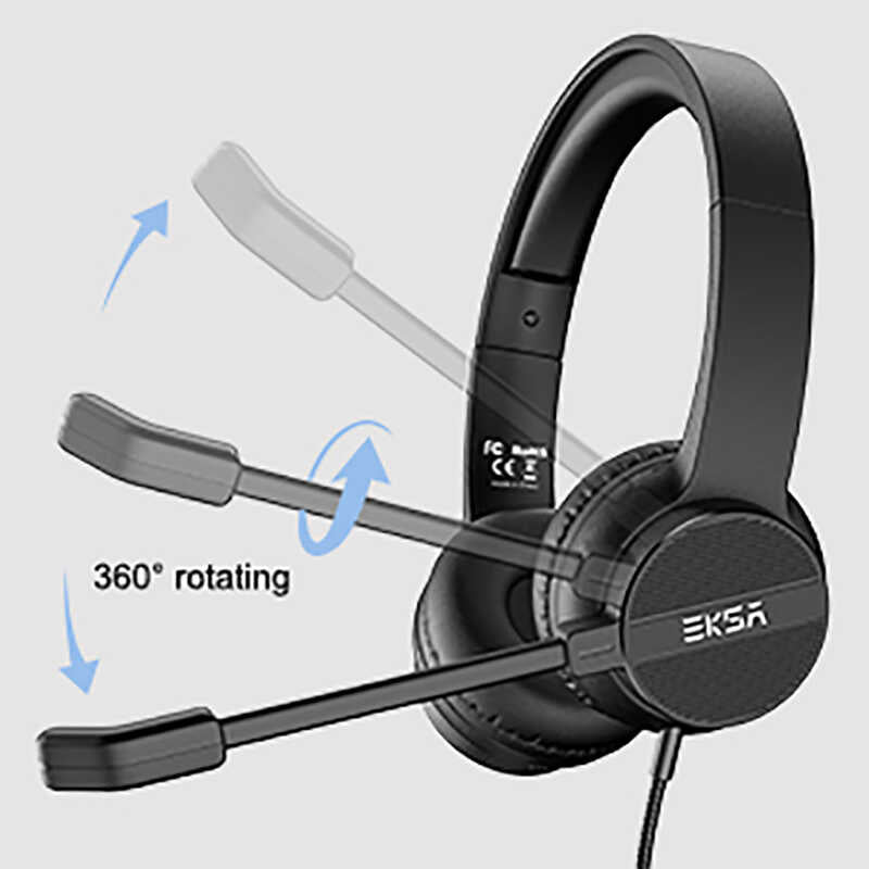 Eksa H12 3.5mm Headphones Black