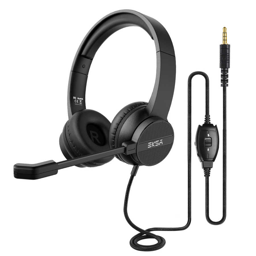 Eksa H12 3.5mm Headphones Black