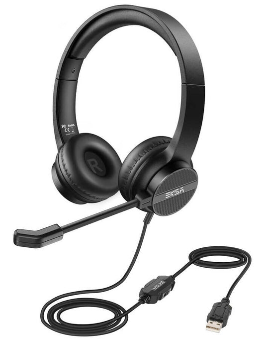 Eksa H12E USB Headset Black 