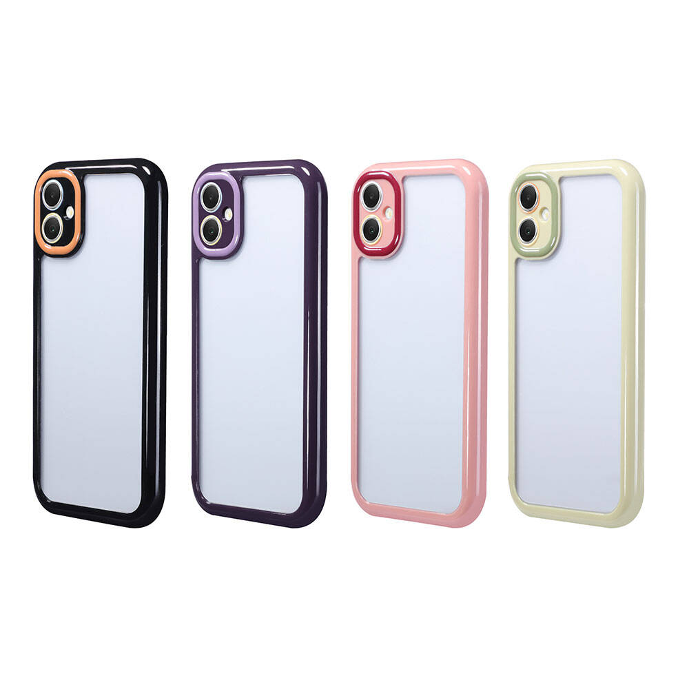 Galaxy A05 Case Camera Protection Colorful Edge and Frame Design Zore Vitamin Cover Green 