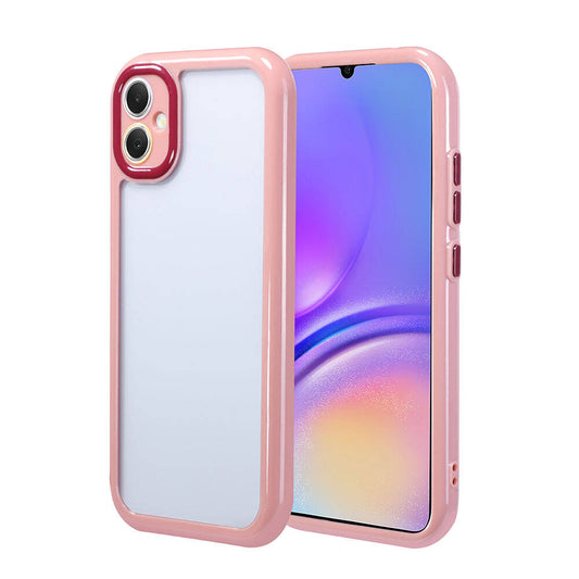 Galaxy A05 Case Camera Protection Colorful Edge and Frame Design Zore Vitamin Cover Plum 
