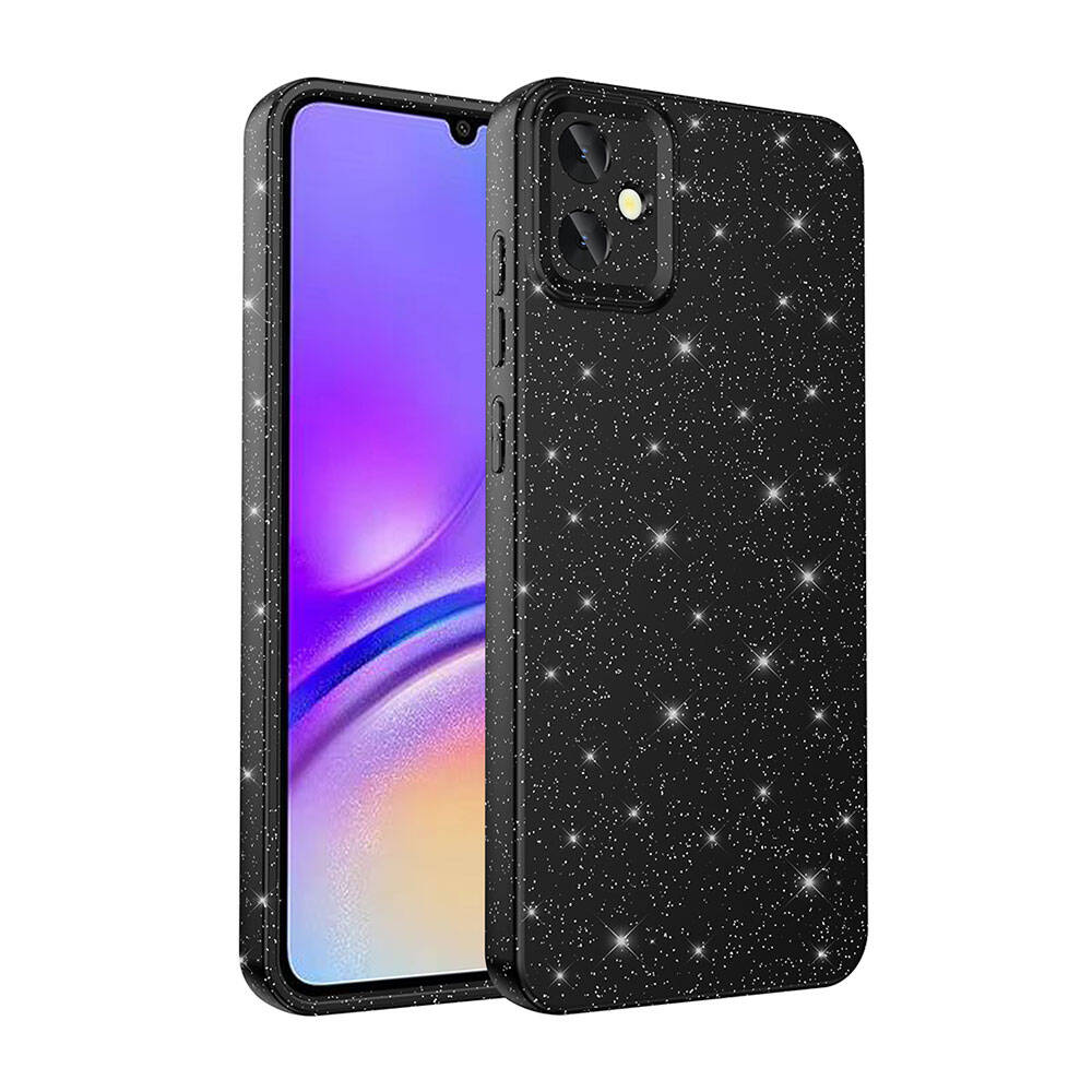 Galaxy A05 Case Camera Protection Glitter Luxury Zore Cotton Cover Pink 
