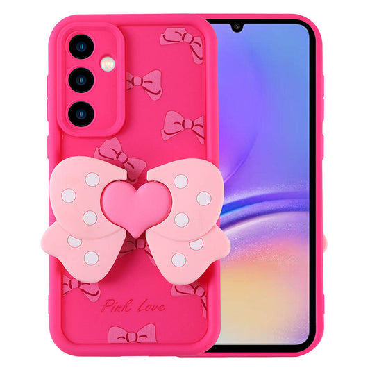 Galaxy A05S Case Camera Protection Figure Design Zore Cover Pink Dark 