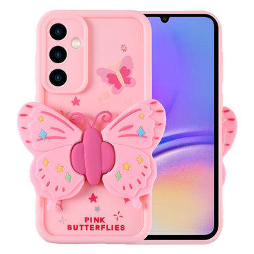 Galaxy A05S Case Camera Protection Figure Design Zore Cover Pink Open 