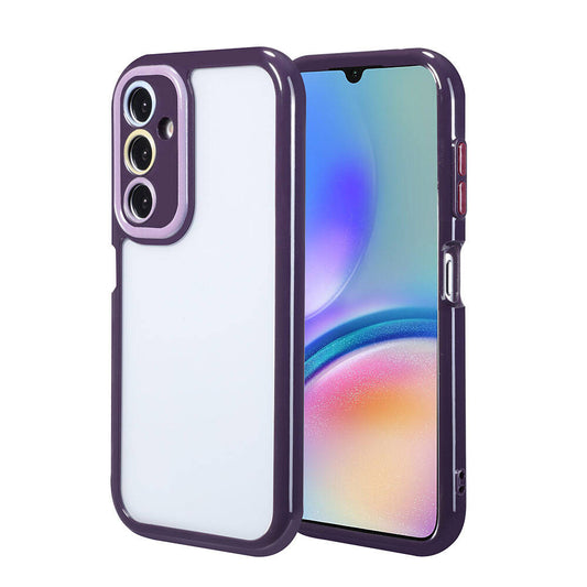 Galaxy A05S Case Camera Protection Colorful Edge and Frame Design Zore Vitamin Cover Deep Purple 