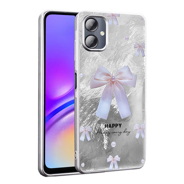 Galaxy A06 Case Patterned Zore Mep Cover Gold Leopard
