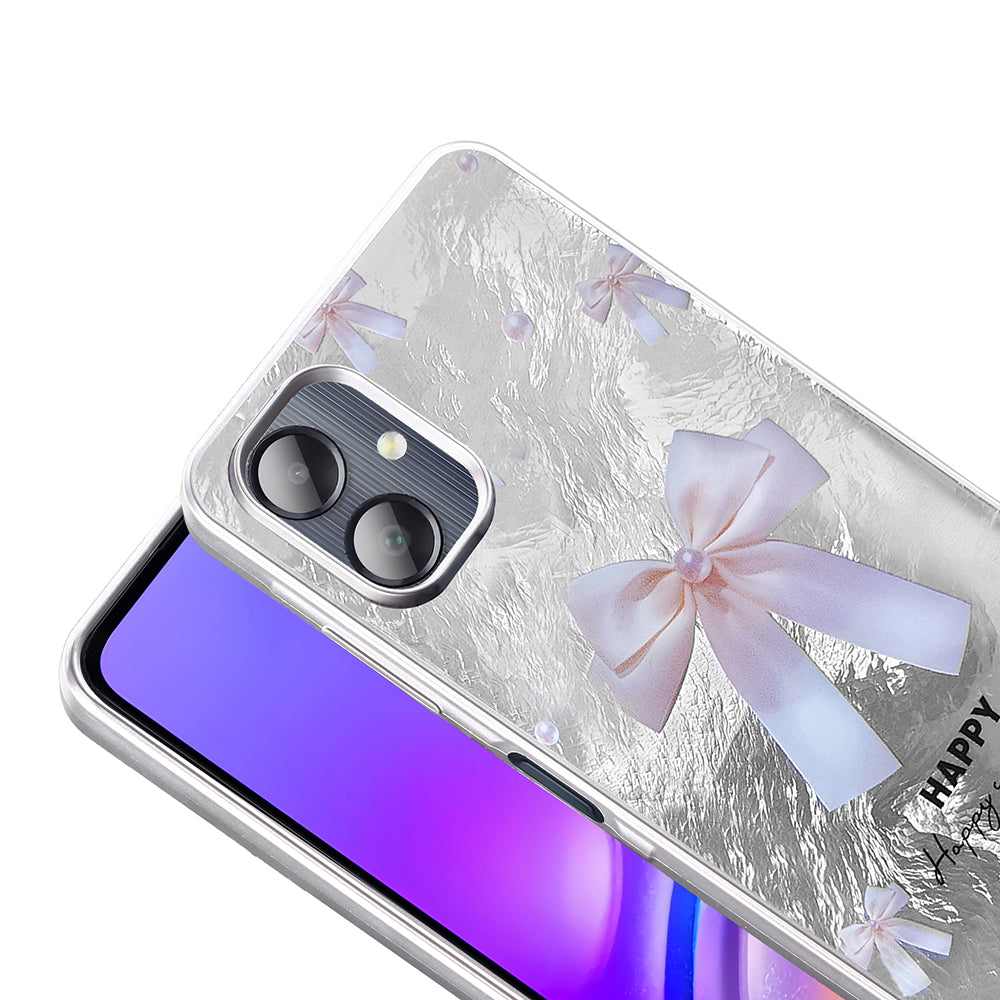 Galaxy A06 Case Patterned Zore Mep Cover Small Bow