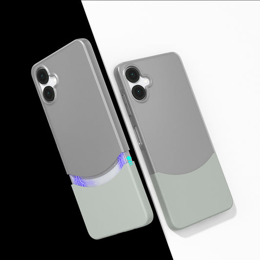 Galaxy A06 Magnetic Case Zore Double Cover Gray