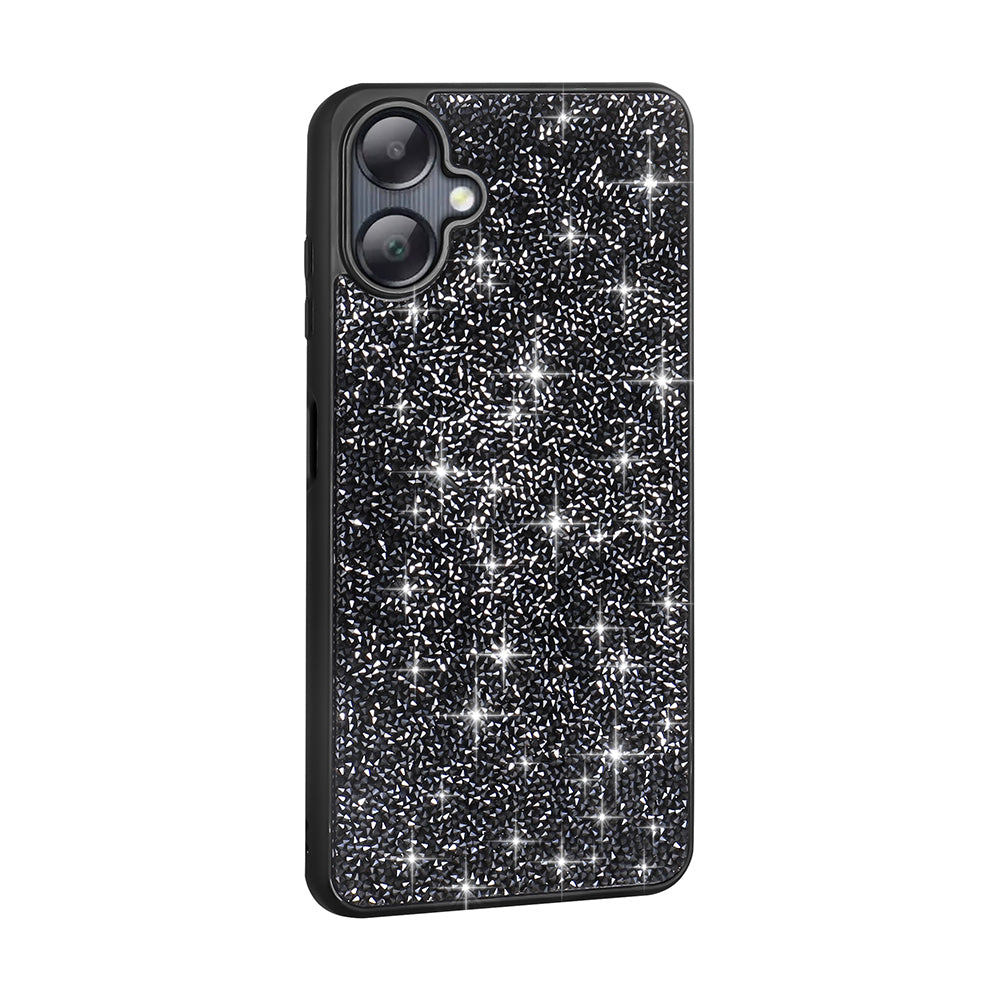 Galaxy A06 Case Shiny Stone Design Zore Diamond Cover Black