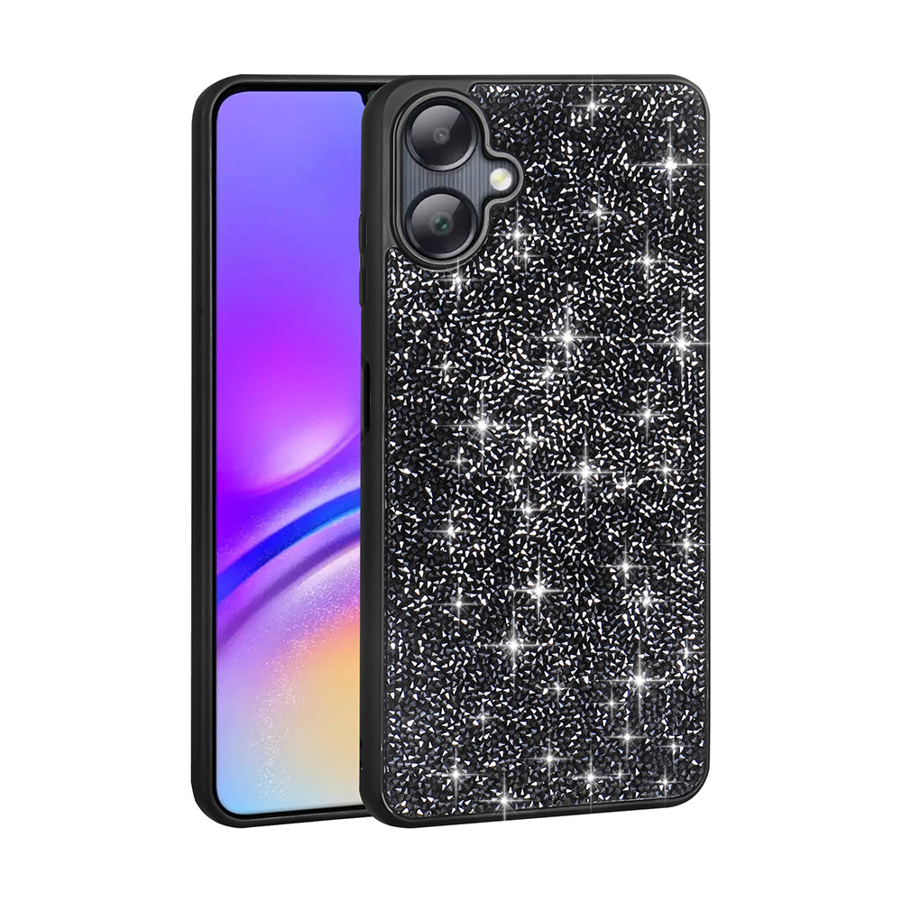 Galaxy A06 Case Shiny Stone Design Zore Diamond Cover Black