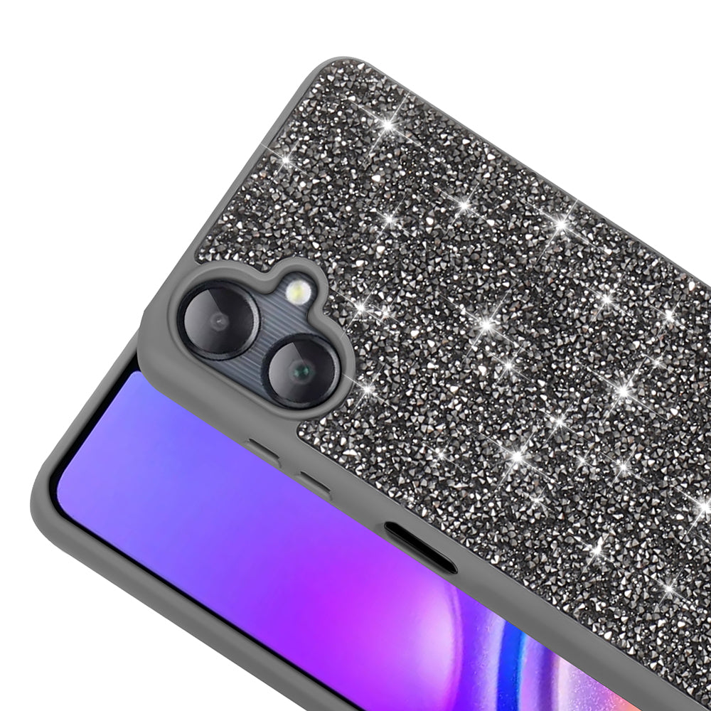 Galaxy A06 Case Shiny Stone Design Zore Diamond Cover Pink