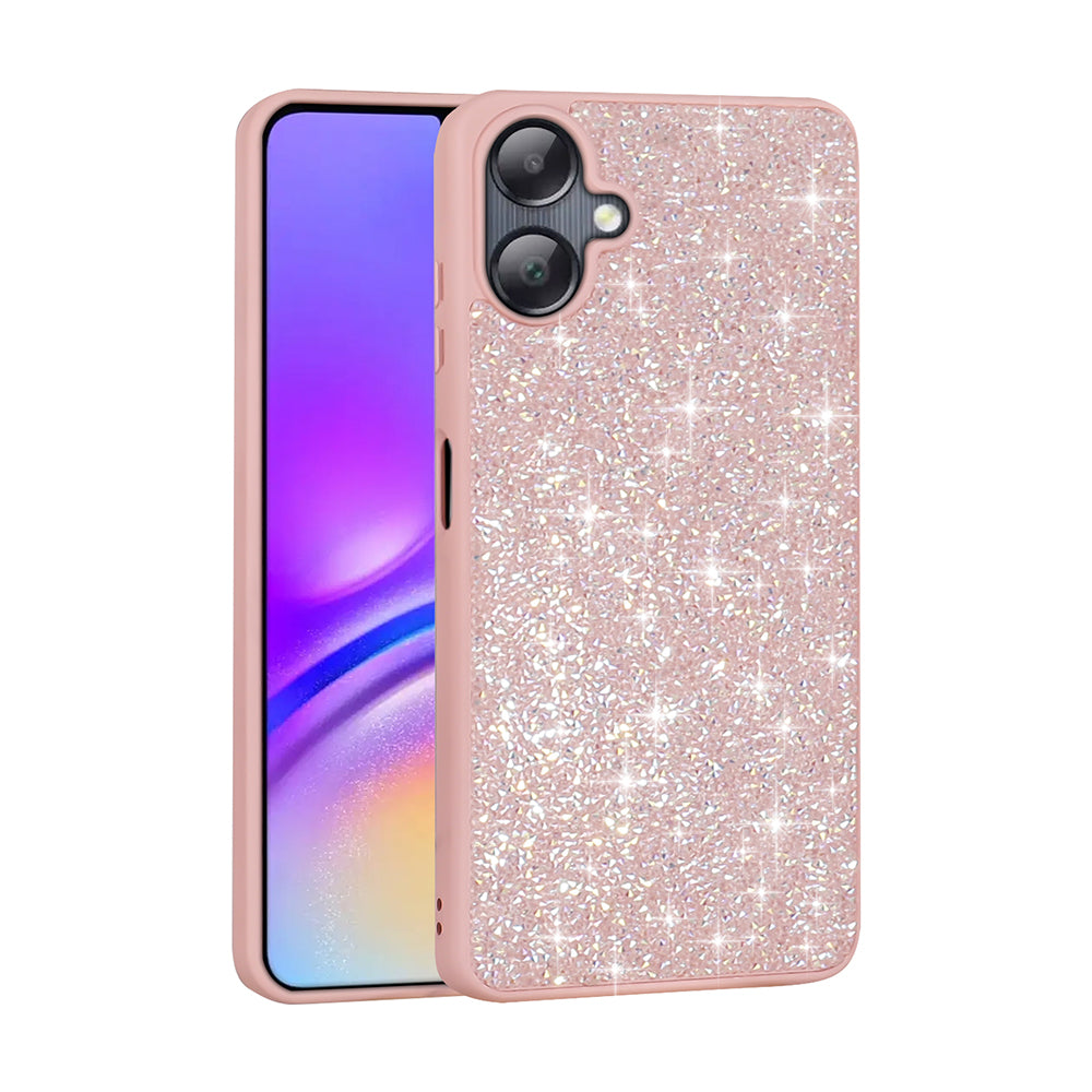 Galaxy A06 Case Shiny Stone Design Zore Diamond Cover Pink