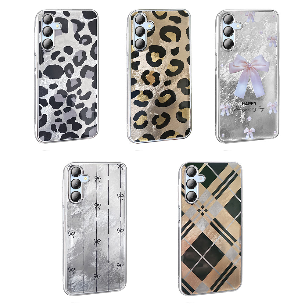 Galaxy A15 Case Patterned Zore Mep Cover Pearl Bow