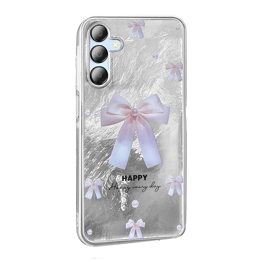 Galaxy A15 Case Patterned Zore Mep Cover Pearl Bow