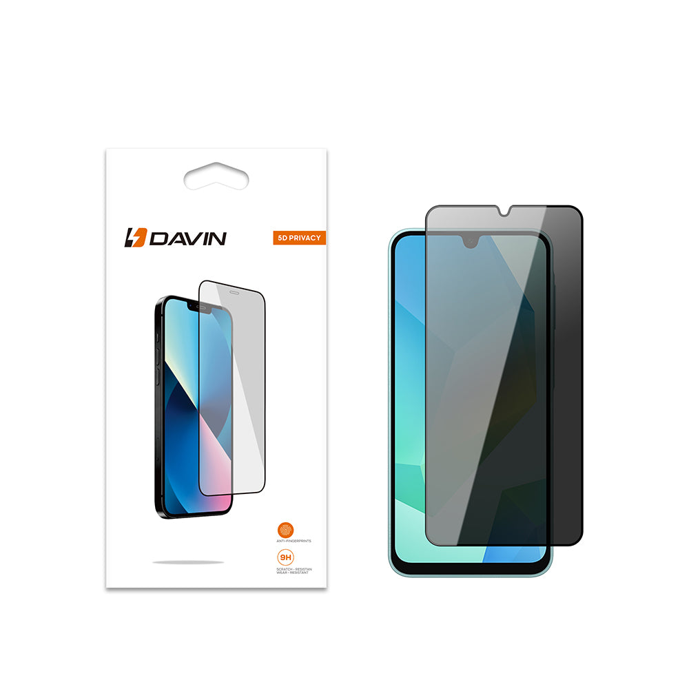 Galaxy A16 Davin 5D Privacy Glass Screen Protector Black