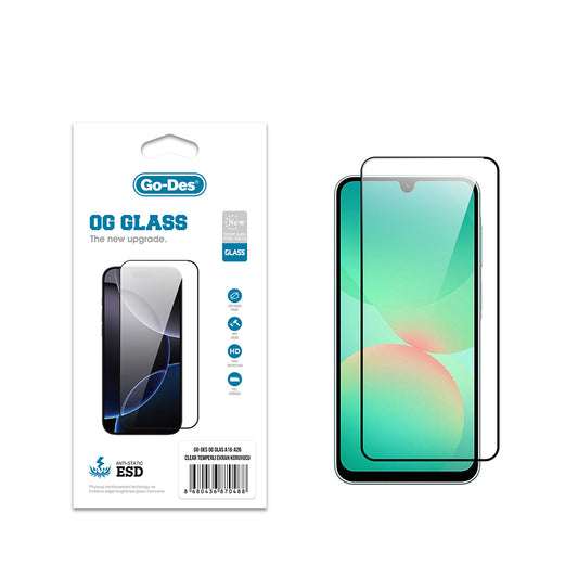 Galaxy A16 Go Des OG Glass Antistatic Tempered Glass Screen Protector Transparent