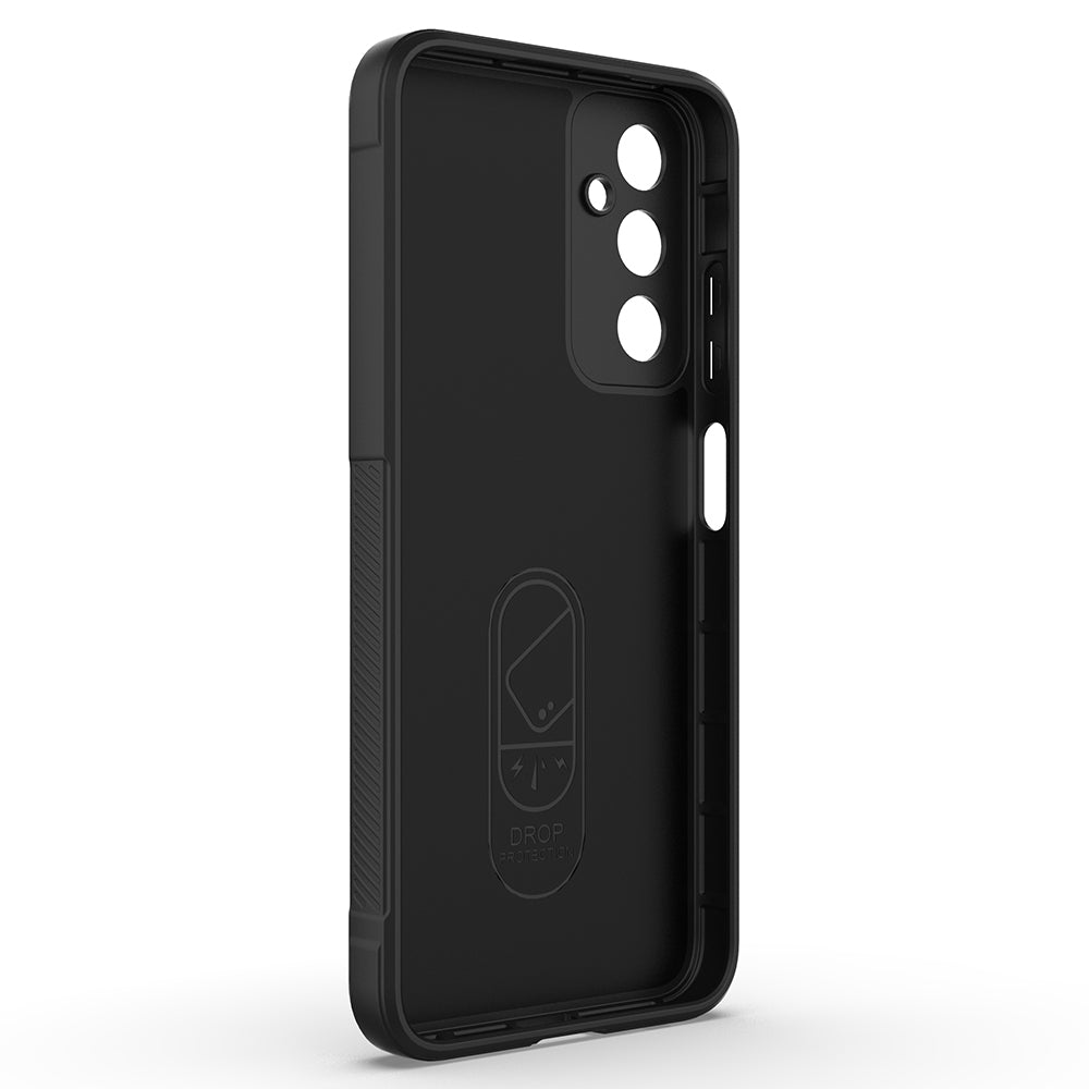 Galaxy A16 Case Flexible TPU Hollow Back Surface Design Zore Ethnic Silicone Cover Black