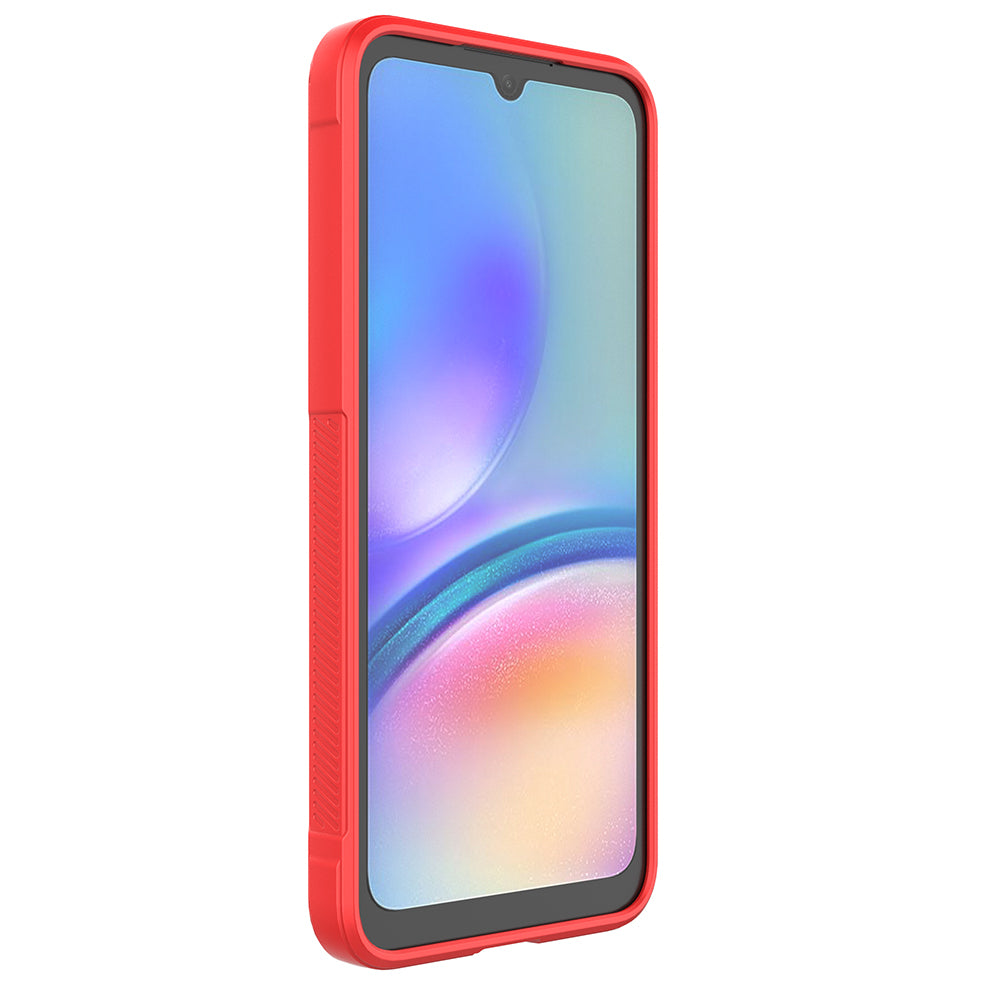 Galaxy A16 Case Flexible TPU Hollow Back Surface Design Zore Ethnic Silicone Cover Red
