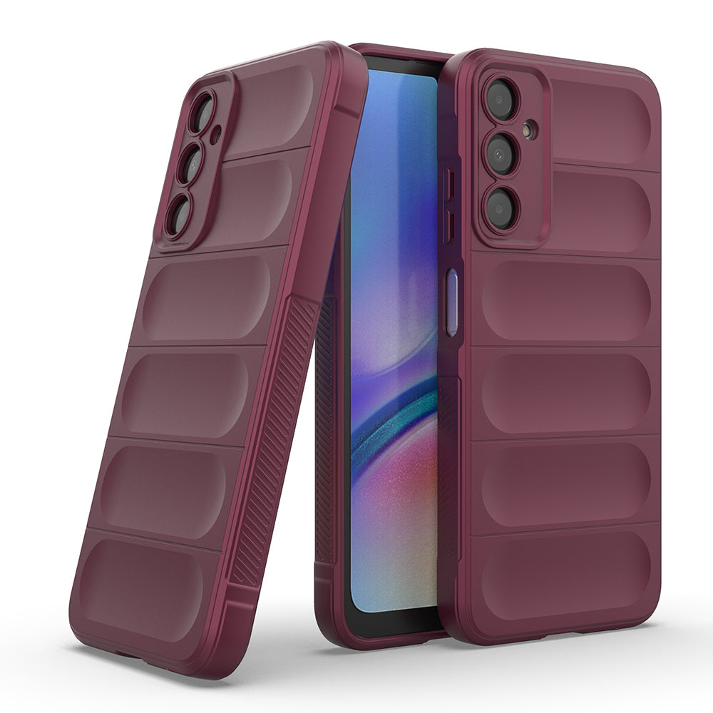 Galaxy A16 Case Flexible TPU Hollow Back Surface Design Zore Ethnic Silicone Cover Navy Blue