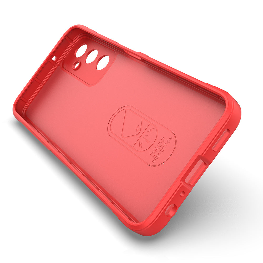 Galaxy A16 Case Flexible TPU Hollow Back Surface Design Zore Ethnic Silicone Cover Red