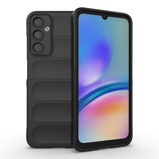 Galaxy A16 Case Flexible TPU Hollow Back Surface Design Zore Ethnic Silicone Cover Black