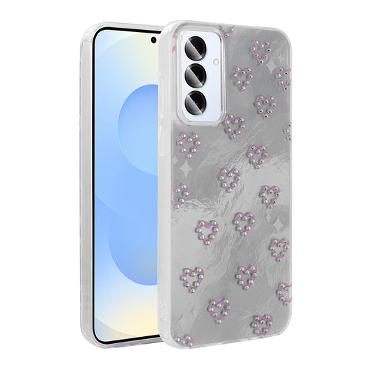 Galaxy A16 Case Camera Protection Figured Zore Ponti Silicone Cover White 