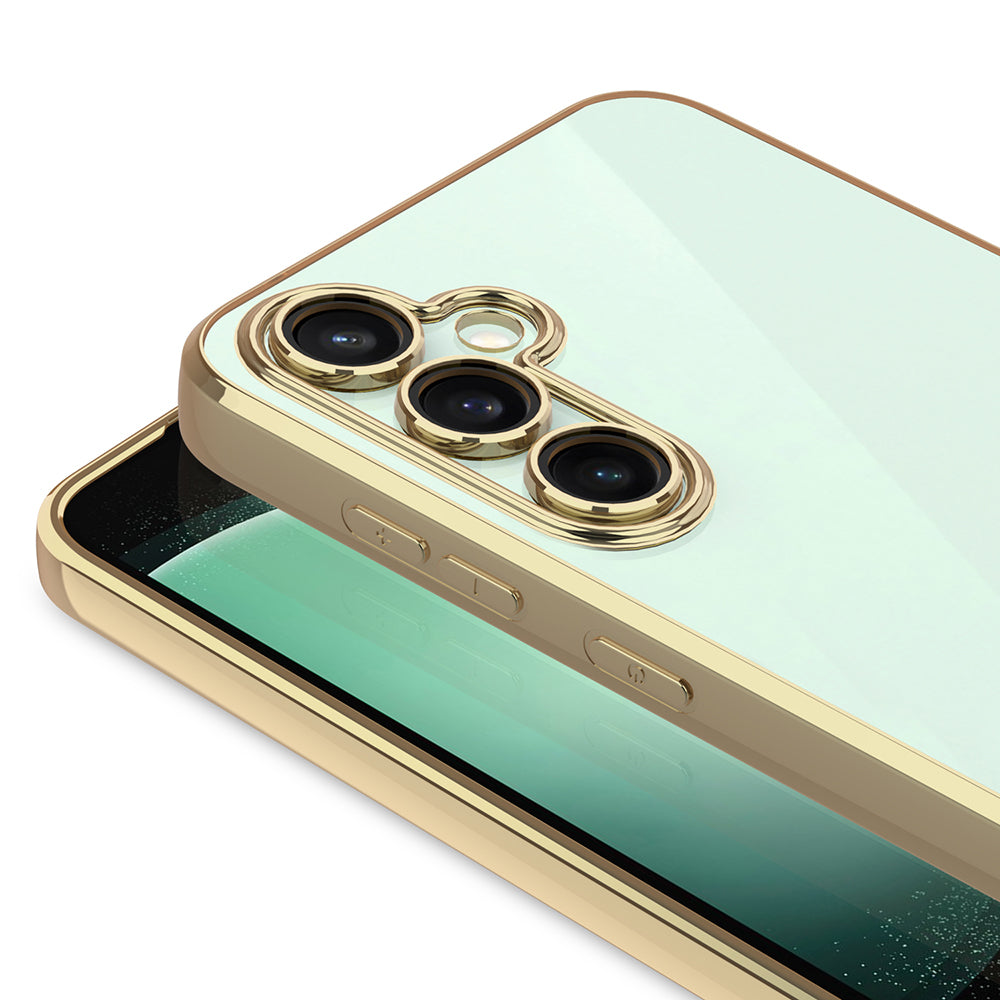 Galaxy A16 Case Camera Protection Logo Showing Zore Omega Cover Blue