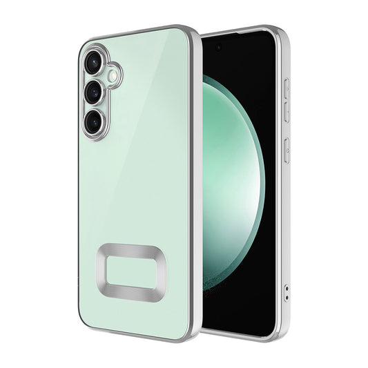 Galaxy A16 Case Camera Protection Logo Showing Zore Omega Cover Silver