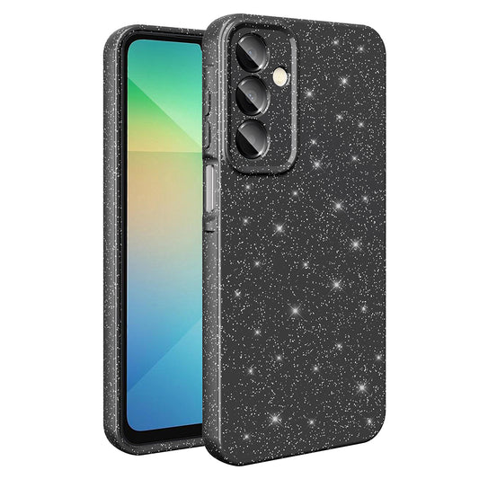 Galaxy A16 Case Camera Protection Glitter Luxury Zore Cotton Cover Black 