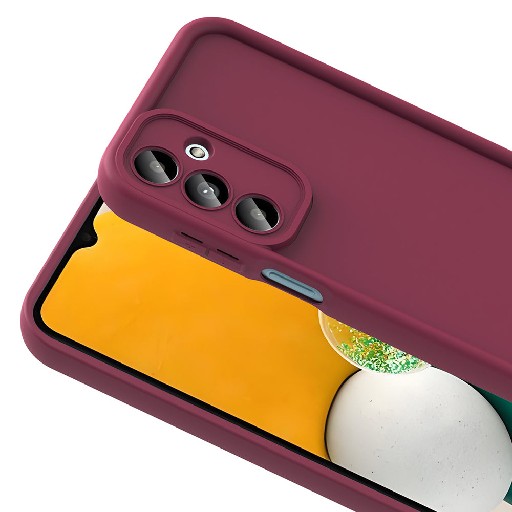 Galaxy A16 Case Camera Protection Zore Pineapple Cover Plum 