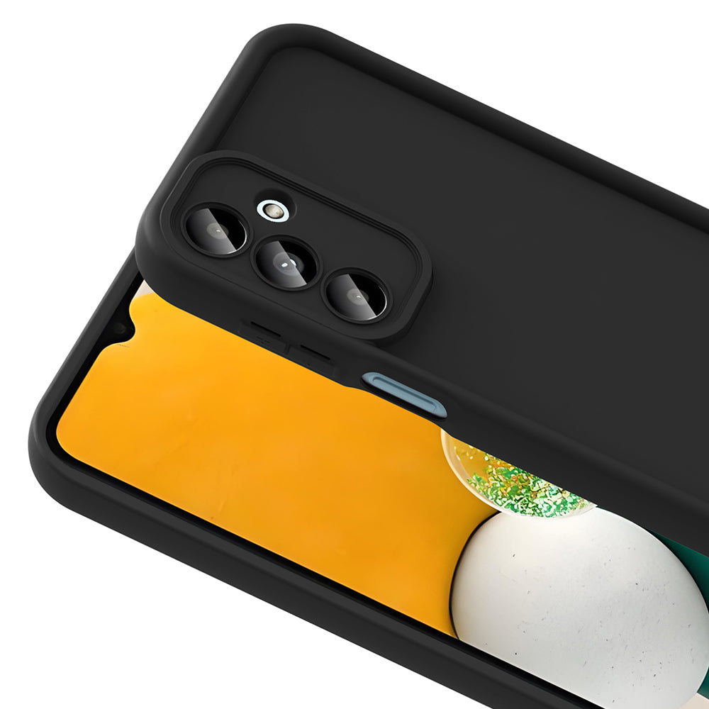 Galaxy A16 Case Camera Protection Zore Pineapple Cover Black 
