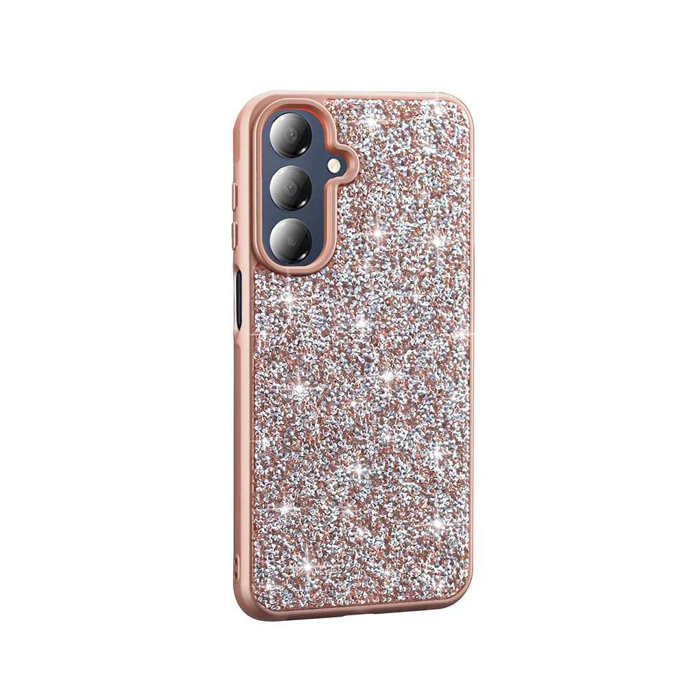 Galaxy A16 Case Shiny Stone Design Zore Diamond Cover Gold