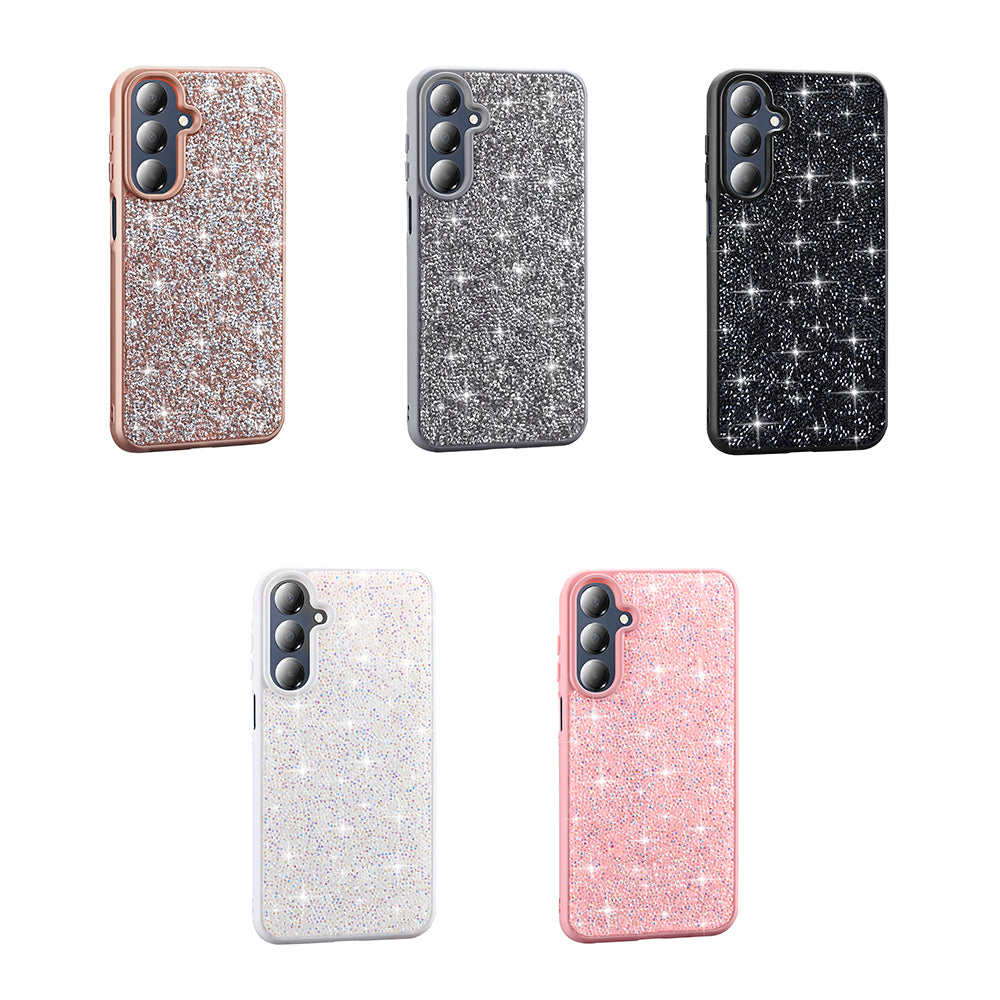 Galaxy A16 Case Shiny Stone Design Zore Diamond Cover Gold